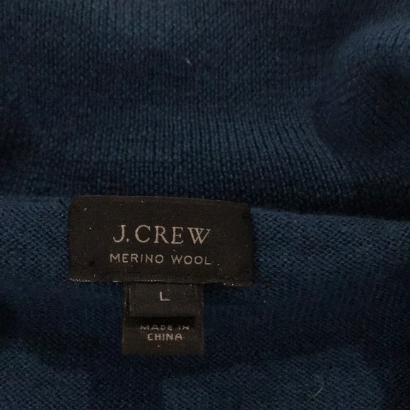 J Crew fine merino wool quarter zip L - Picture 2 of 3